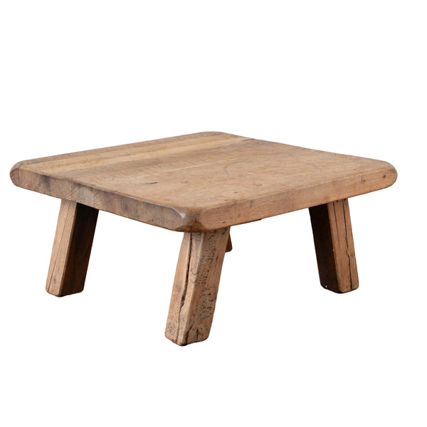 Square 1970s Northern European Brtualist Coffee Table
