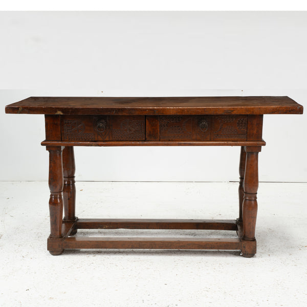 18th Century Spanish Walnut Console Table