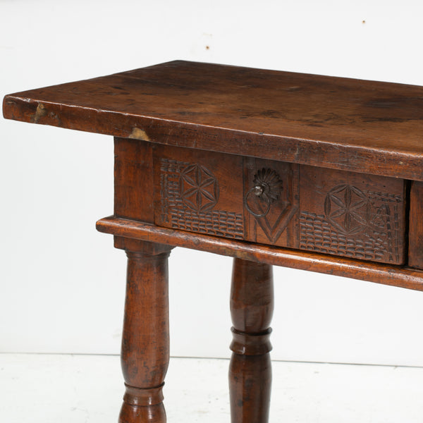 18th Century Spanish Walnut Console Table
