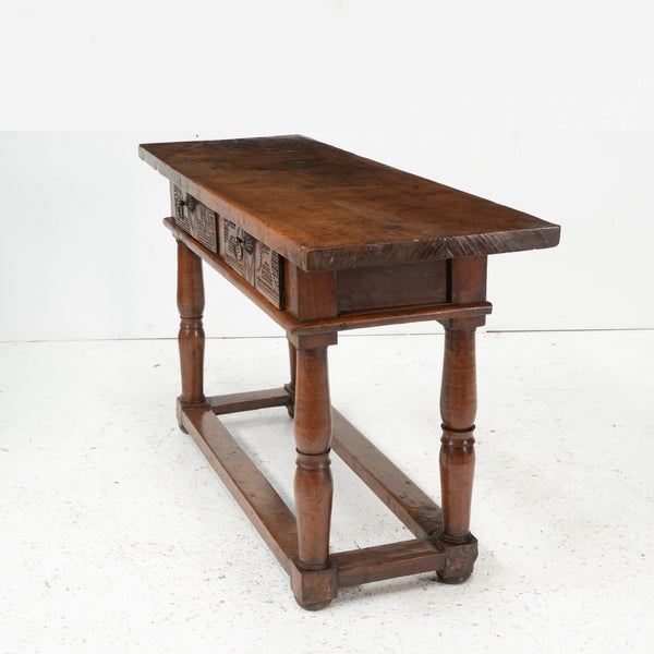 18th Century Spanish Walnut Console Table