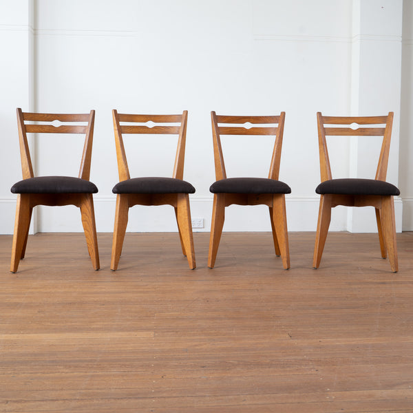 Six Chairs by Robert GUILLERME (1913 - 1990) & Jacques CHAMBRON (1914 - 2001) Votre Maison Editon