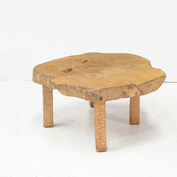 Mid to Late 20th Century Brutalist Live Edge Coffee Table