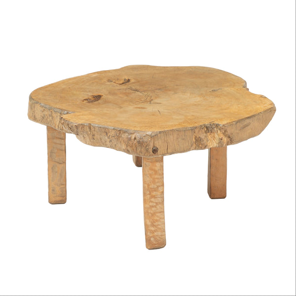 Mid to Late 20th Century Brutalist Live Edge Coffee Table