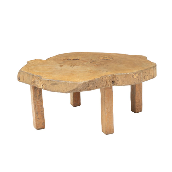 Mid to Late 20th Century Brutalist Live Edge Coffee Table
