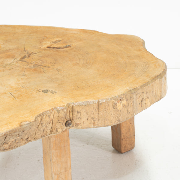 Mid to Late 20th Century Brutalist Live Edge Coffee Table