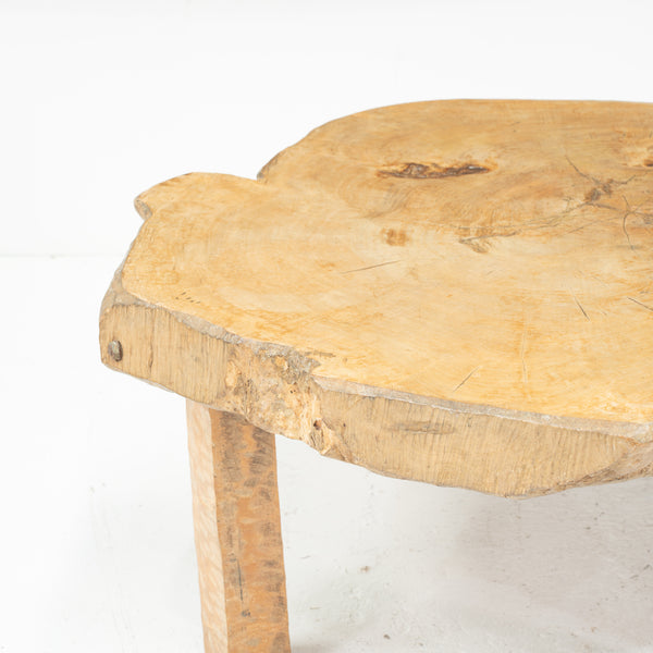 Mid to Late 20th Century Brutalist Live Edge Coffee Table