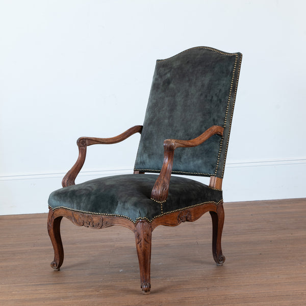 A Regence Style Carved Fauteuil à la Reine