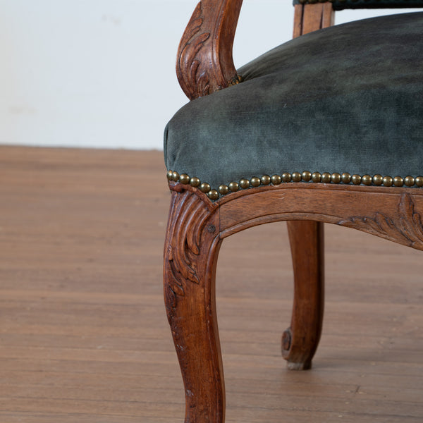 A Regence Style Carved Fauteuil à la Reine