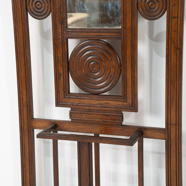 1950 Oak Coat Rack in the Manner of Etienne Kholmann
