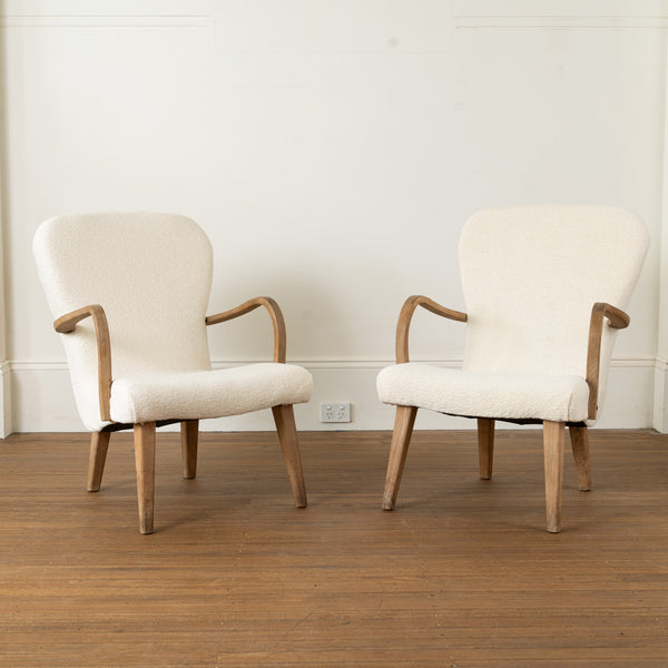 Pair of Alfred Christensen style 1950s Armchairs