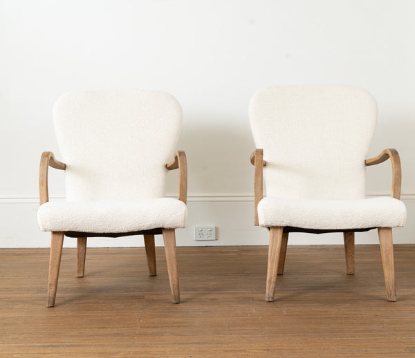 Pair of Alfred Christensen style 1950s Armchairs