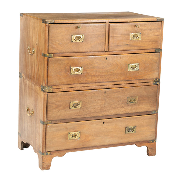 An Early 20th Century Mahogany Campaign Chest