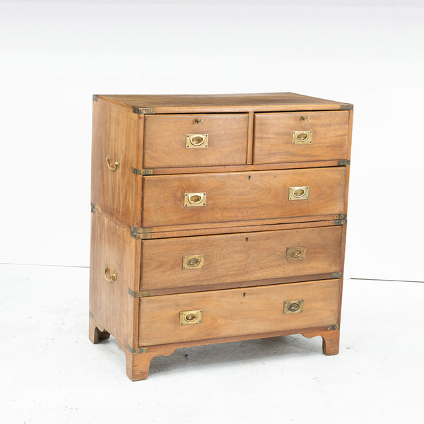 An Early 20th Century Mahogany Campaign Chest