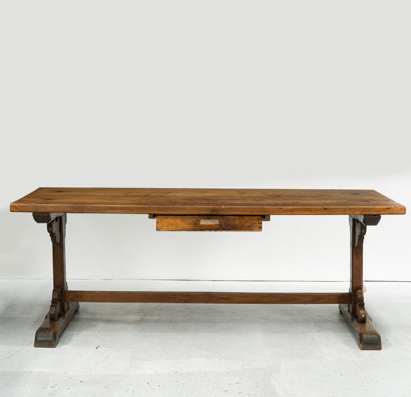 19th Century French Oak Refectory Table