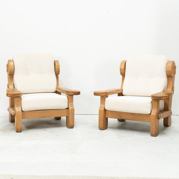 A Pair of Northern European Overscale Armchairs
