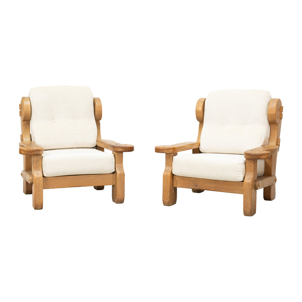 A Pair of Northern European Overscale Armchairs