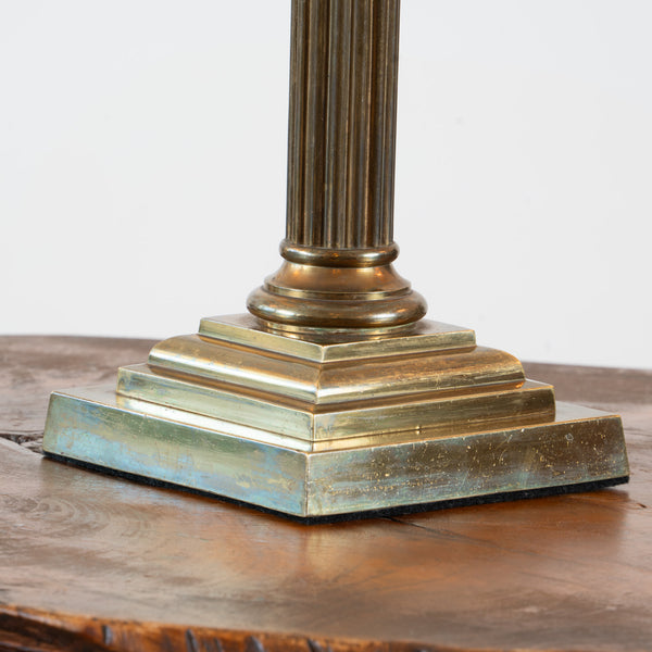 A Vintage Brass Corinthian Table Lamp
