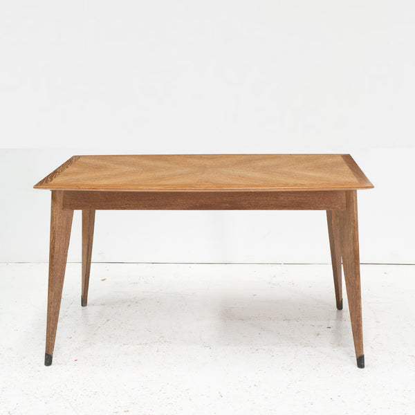 1960s Modernist Cerused Oak Desk