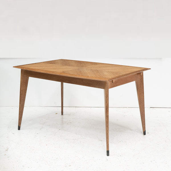 1960s Modernist Cerused Oak Desk