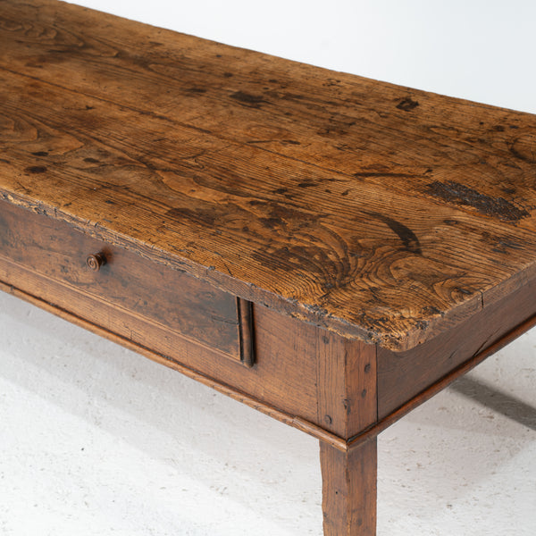 A Large 19th Century French Provincial Oak Coffee Table