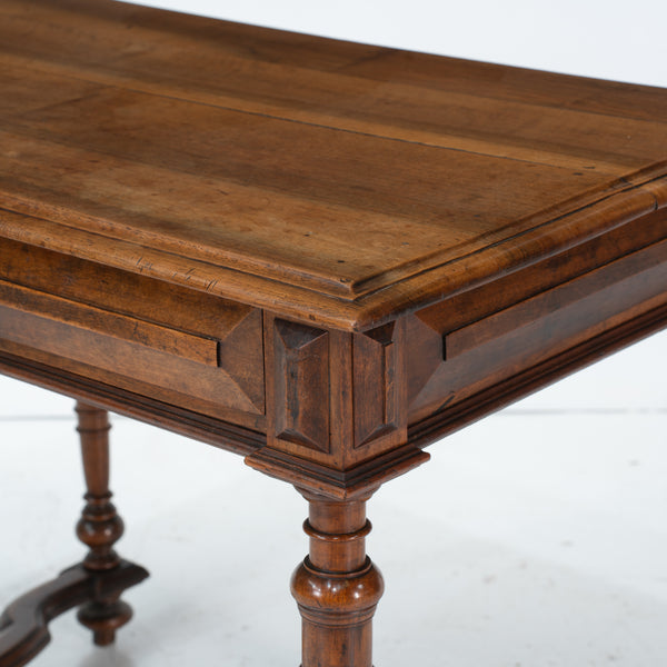 Louis XIV Style Pale Walnut Side Table