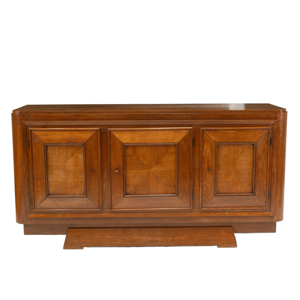 A French Art Deco Oak and Fruitwood Enfilade
