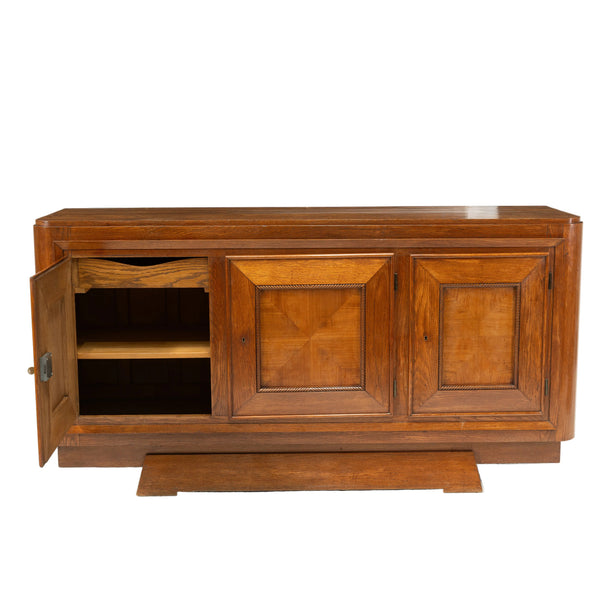 A French Art Deco Oak and Fruitwood Enfilade