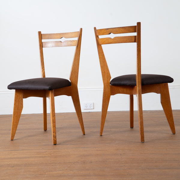 Six Chairs by Robert GUILLERME (1913 - 1990) & Jacques CHAMBRON (1914 - 2001) Votre Maison Editon
