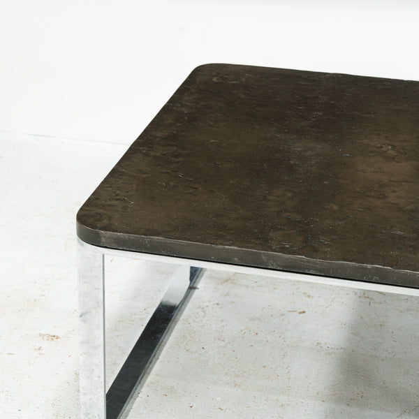 1970s Chrome and Slate attributed to Studio Draenert