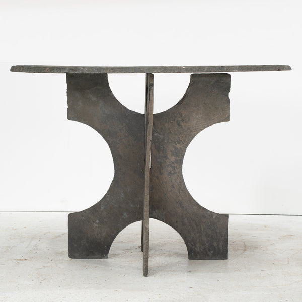 A late 19th century Primitive Slate Centre Table
