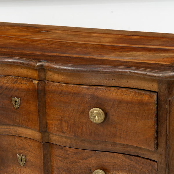 Louis XVI  Walnut Crossbow Chest of Drawers