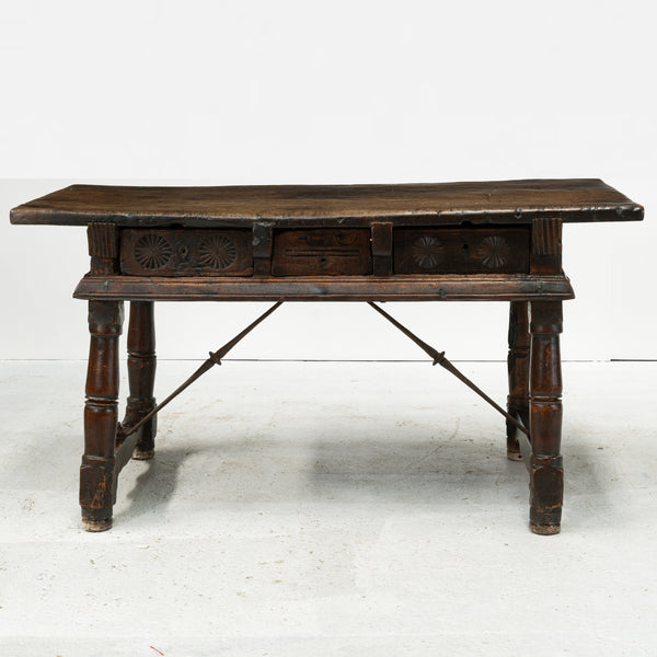 17th Century Spanish Walnut Console Table