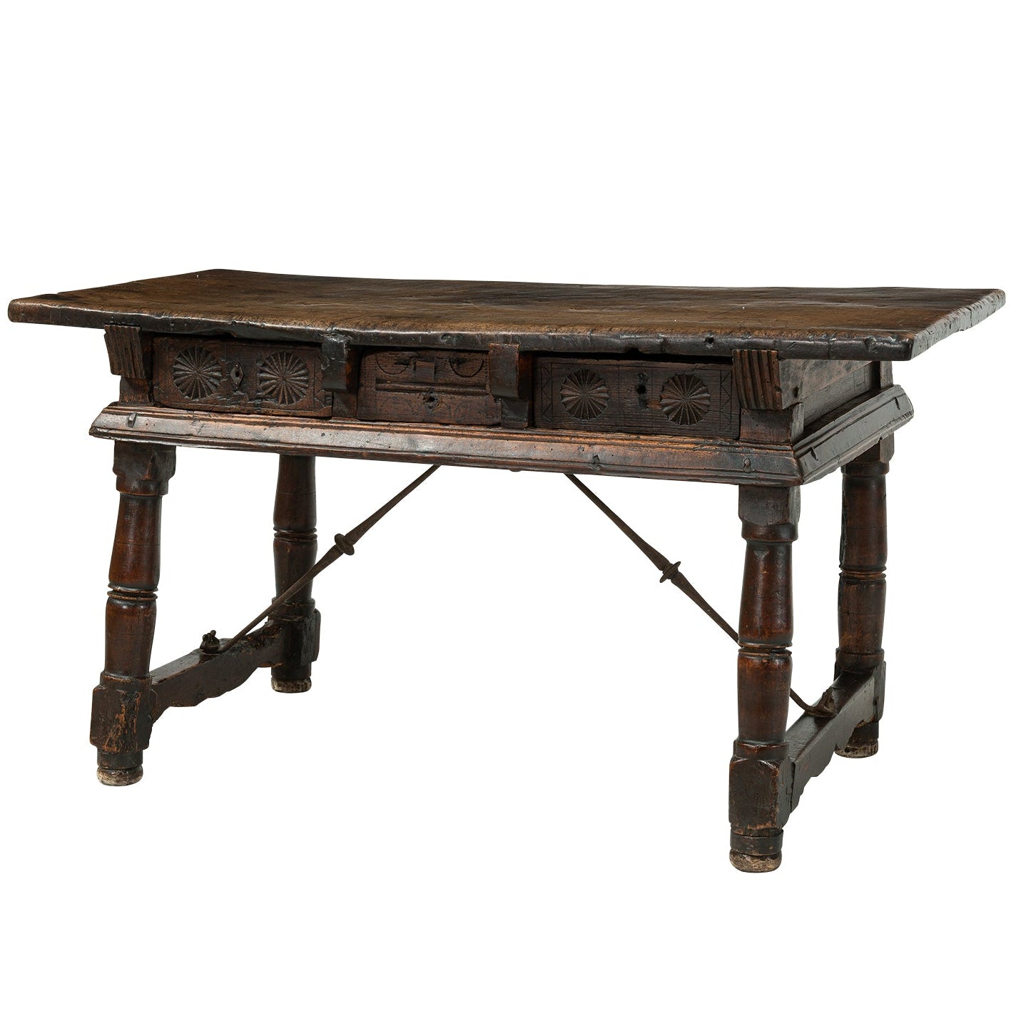 17th Century Spanish Walnut Console Table