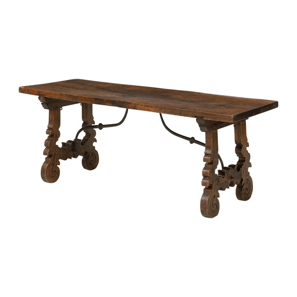 Early 20th Century Spanish Walnut Coffee Table