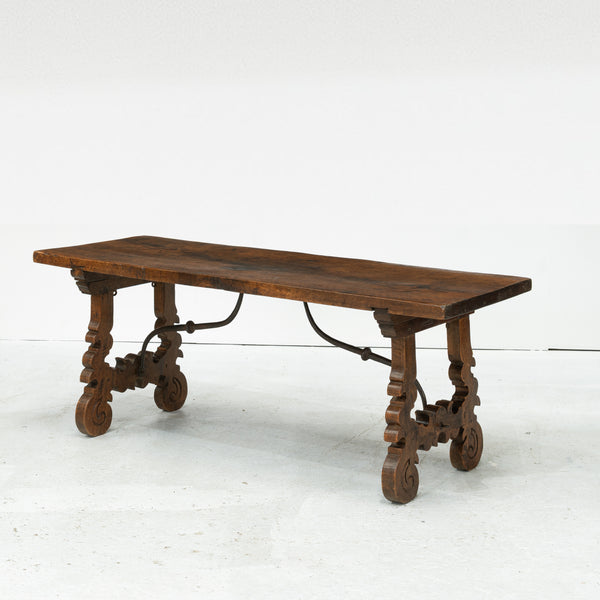Early 20th Century Spanish Walnut Coffee Table