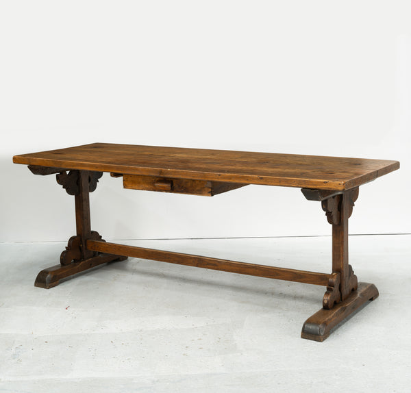 19th Century French Oak Refectory Table