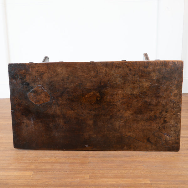 A Large 18th Century Spanish Walnut Console with Plank Top