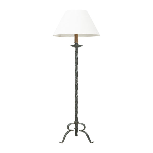 1940s Wrought Iron Floor Lamp