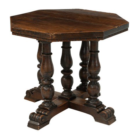 19th Century Italian Octagonal Pedestal Table