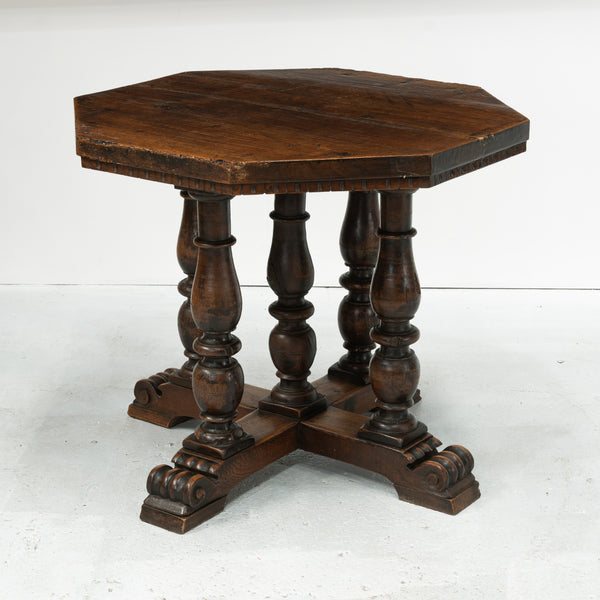 19th Century Italian Octagonal Pedestal Table