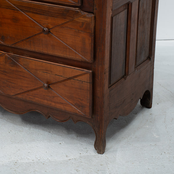 French Provincial in Oak and Walnut Commode