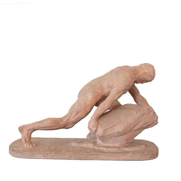 Sisyphus by Henri Bargas (b. Paris, 1885 — active 1920s–1930s)