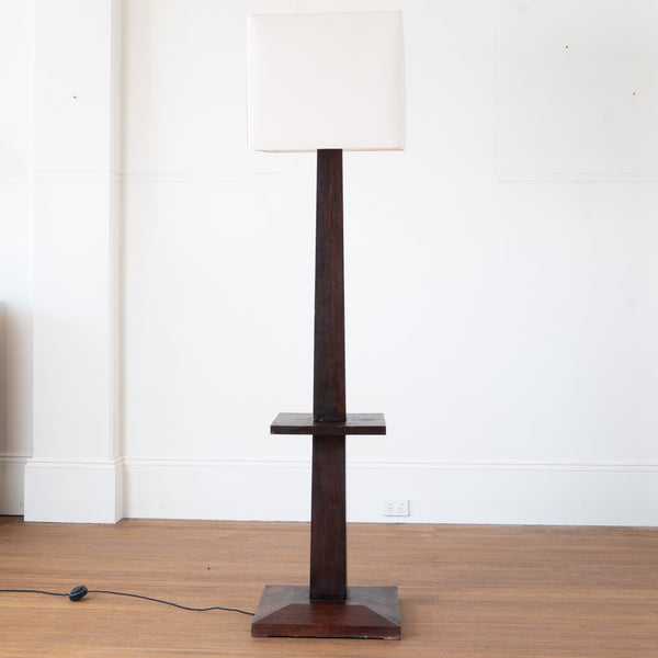 Art Deco Two Tier Standard Lamp in Rosewood