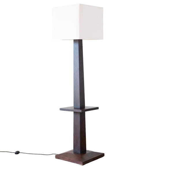 Art Deco Two Tier Standard Lamp in Rosewood