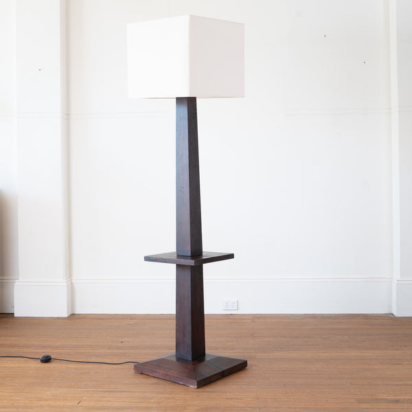 Art Deco Two Tier Standard Lamp in Rosewood