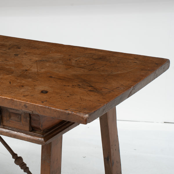 18th Century Spanish Console Table in Light Walnut