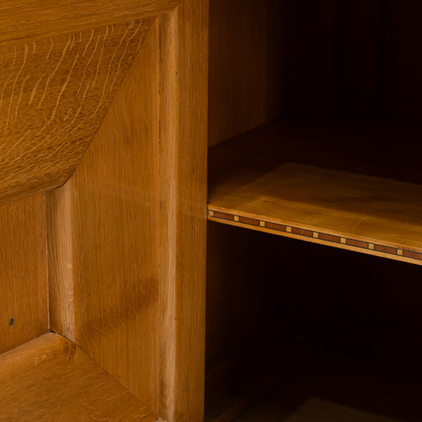 1940s Art Deco Dark Oak Console Table