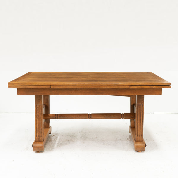 1940s Brutalist dining table in the style of Charles Dudouyt