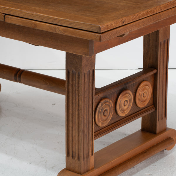 1940s Brutalist dining table in the style of Charles Dudouyt