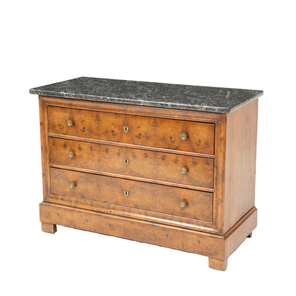 Louis Philippe Burl Walnut Commode
